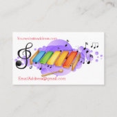 Carte de visite d'animation (Dos)