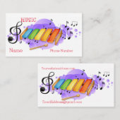 Carte de visite d'animation (Devant / Derrière)