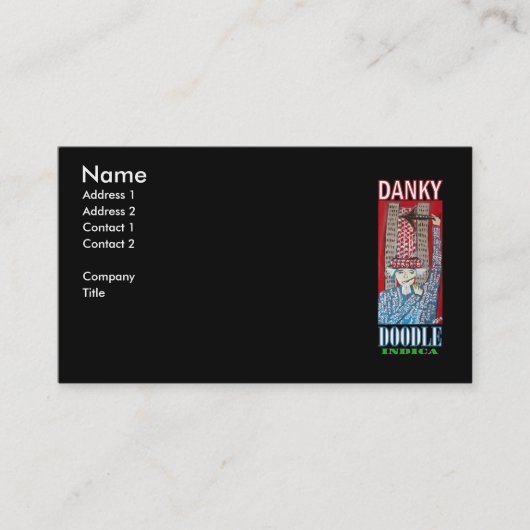 CARTE DE VISITE DANKY DOODLE INDICA (Devant)