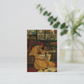 Carte De Visite Dans la bibliothèque (Debout devant)