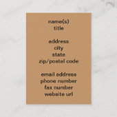 Carte De Visite Dans la bibliothèque (Dos)