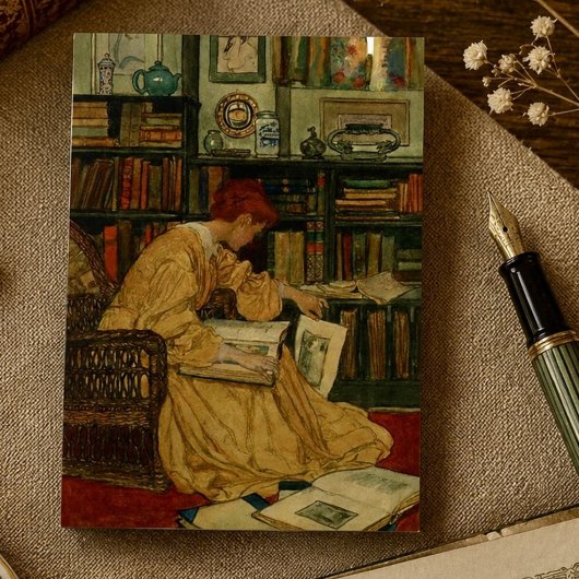 Carte De Visite Dans la bibliothèque