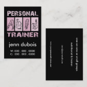 Carte De Visite Dans le rose (Devant / Derrière)