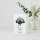 Carte De Visite Dans le silence | Méditation en forêt (Debout devant)