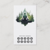 Carte De Visite Dans le silence | Méditation en forêt (Devant)