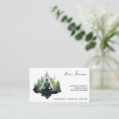 Carte De Visite Dans le silence | Méditation en forêt (Debout devant)