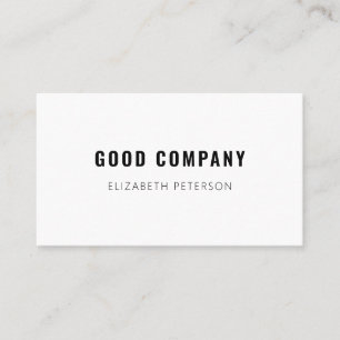 Carte de visite dans le style minimaliste