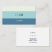 Carte de visite dans le thème marin. Carte maritim (Devant / Derrière)