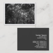 Carte De Visite Dans les arbres, Mini Photo (Devant / Derrière)