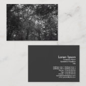 Carte De Visite Dans les arbres, Mini Photo (Devant / Derrière)