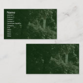 Carte De Visite Dans les arbres - Vert foncé (Devant / Derrière)