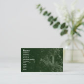 Carte De Visite Dans les arbres - Vert foncé (Debout devant)