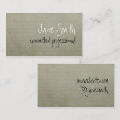 Carte De Visite Dans un morceau de papier (Devant / Derrière)