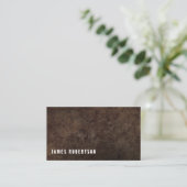 Carte de visite dans un style brutal avec arrière- (Debout devant)