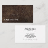 Carte de visite dans un style brutal avec arrière- (Devant / Derrière)