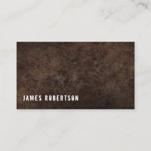 Carte de visite dans un style brutal avec arrière- (Devant)