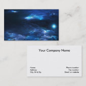 Carte De Visite Dans une mer de bleu (Devant / Derrière)