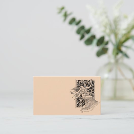 Carte de visite dansante vintage (Debout devant)