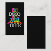 Carte De Visite Danse 80s 90s Party Music Disco Retro (Devant / Derrière)