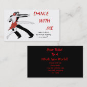 Carte De Visite Danse avec moi (Devant / Derrière)