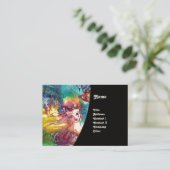 Carte De Visite DANSE CARNAVALE / Bal mascarade vénitienne, Noir (Debout devant)