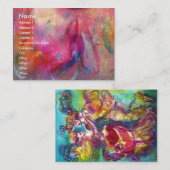 Carte De Visite DANSE CARNAVALE / Balle mascarade vénitienne (Devant / Derrière)