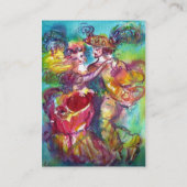Carte De Visite DANSE CARNAVALE / Balle mascarade vénitienne (Dos)