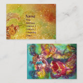 Carte De Visite DANSE CARNAVALE / Balle mascarade vénitienne (Devant / Derrière)