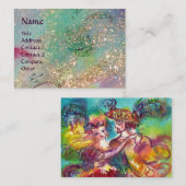 Carte De Visite DANSE CARNAVALE / Balle mascarade vénitienne (Devant / Derrière)