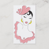 Carte De Visite danse d'amour. (Dos)