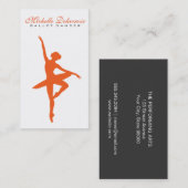 Carte De Visite Danse de ballet II (Devant / Derrière)