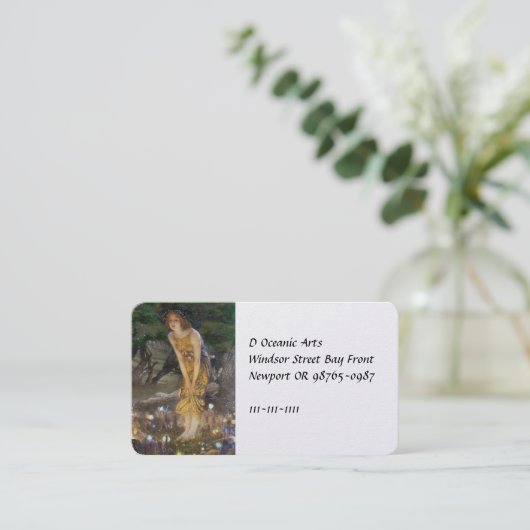 Carte De Visite Danse de fée de minuit (Debout devant)