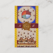 Carte De Visite DANSE DES HONEY BEES, QUATRE ÉLÉMENTS, Sceau de ci (Dos)