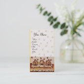 Carte De Visite DANSE DES HONEY BEES, QUATRE ÉLÉMENTS, Sceau de ci (Debout devant)