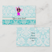 Carte De Visite Danse du ventre; mignonne (Devant / Derrière)
