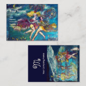 CARTE DE VISITE DANSE ET MUSIQUE DANS LE MONOGRAM DE NUIT (Devant / Derrière)