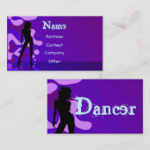 Carte De Visite Danseur dans le pourpre (Devant / Derrière)