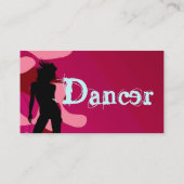 Carte De Visite Danseur dans le rose (Dos)