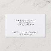 Carte De Visite Danseur de ballet (Dos)