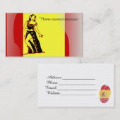 Carte De Visite Danseur de flamenco (Devant / Derrière)