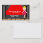 Carte De Visite Danseur de scène (Devant / Derrière)