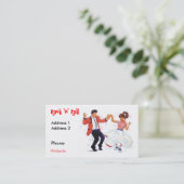 Carte De Visite danseur d'oscillation avec les chaussures PO de (Debout devant)