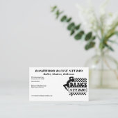 Carte De Visite Danseur Moderne avec Frame Dance Studio (Debout devant)