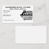Carte De Visite Danseur Moderne avec Frame Dance Studio (Devant / Derrière)
