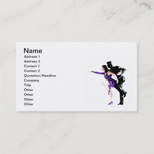 Carte De Visite Danseurs (Devant)