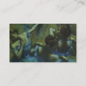 Carte De Visite Danseurs bleus par Edgar Degas (Dos)