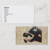 Carte De Visite Danseurs de tango (Devant / Derrière)