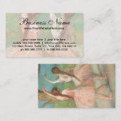 Carte De Visite Danseurs en rose par Edgar Degas (Devant / Derrière)