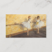 Carte De Visite Danseurs Pratiquer au Barre par Edgar Degas (Dos)