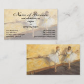 Carte De Visite Danseurs Pratiquer au Barre par Edgar Degas (Devant / Derrière)